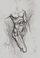 Michael Hensley Drawings, Male Form 92
